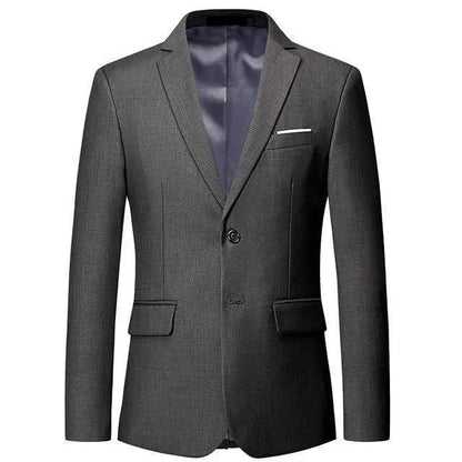 Elegant Men's 2-Button Wedding Suit Blazer