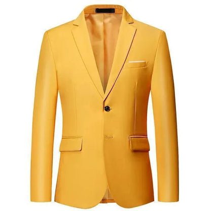 Elegant Men's 2-Button Wedding Suit Blazer