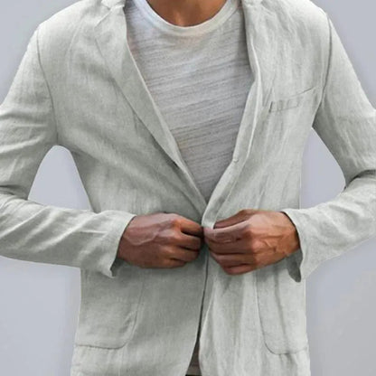 Men's Linen Blazer Summer Modern