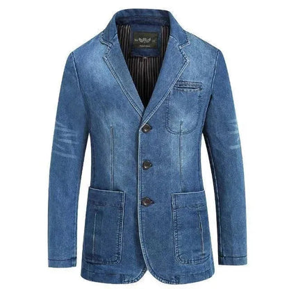 Men's Blazer Modern Denim Style