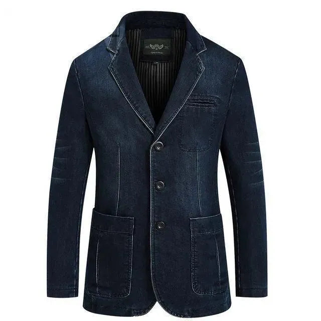 Men's Blazer Modern Denim Style