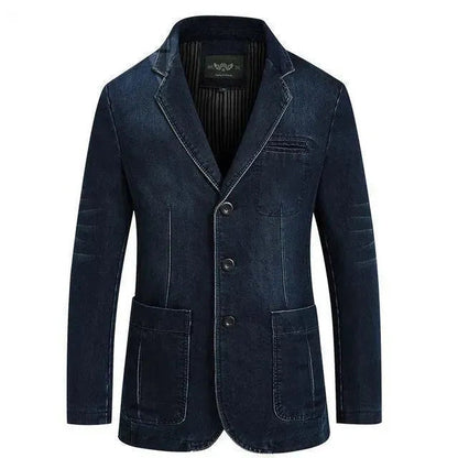 Men's Blazer Modern Denim Style