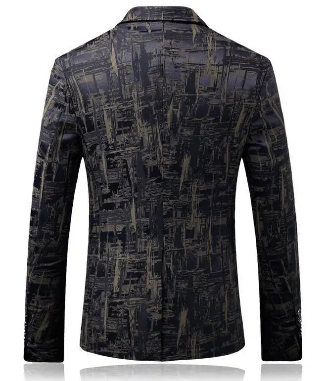 Stilvoller Herren Blazer - Modern Geometrisch - IdealeKleiden