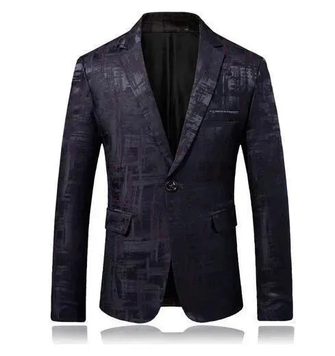 Stylish Men's Blazer - Modern Geometric
