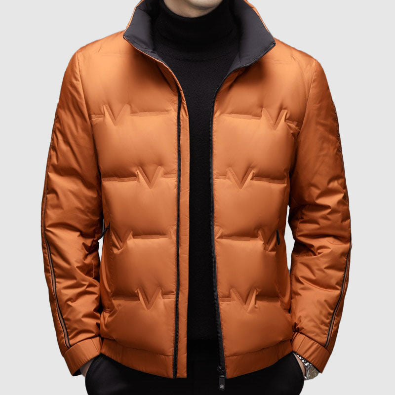 Winterjacke Entenfedern Isolierung Reißverschluss