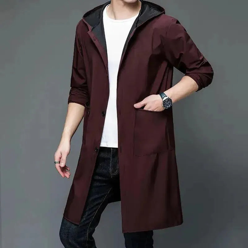 Men's Waterproof Hooded Rain Parka