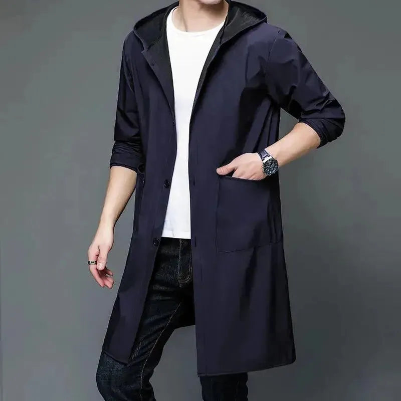 Men's Waterproof Hooded Rain Parka