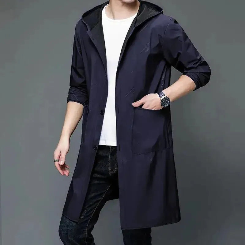Men's Waterproof Hooded Rain Parka