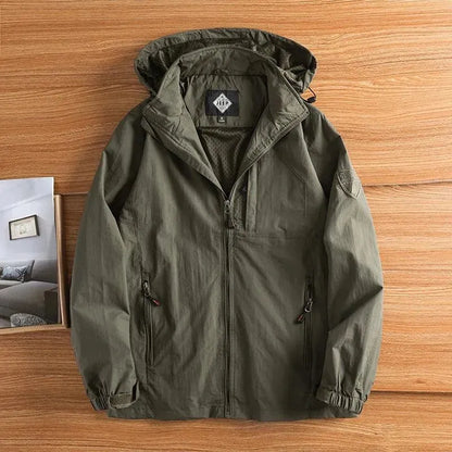 Men's Outdoor Jacket Waterproof Windproof Military Style