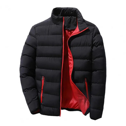 Men's Quilted Jacket Warm Winter Outdoor