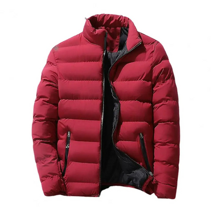 Men's Quilted Jacket Warm Winter Outdoor