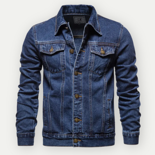 Herren Denim-Jacke Klassisch Elegant - IdealeKleiden