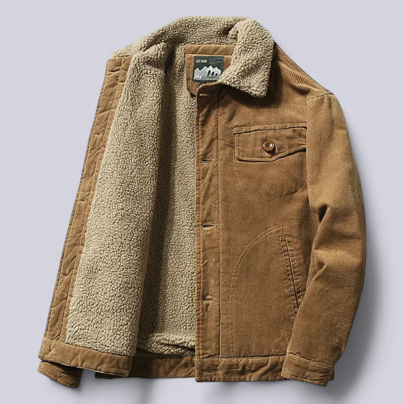 Men's Corduroy Jacket Autumn Warm Insulated