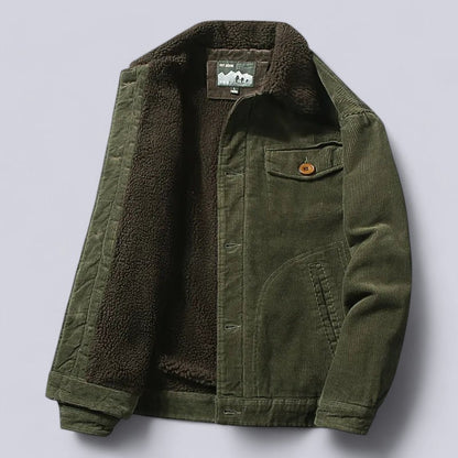 Men's Corduroy Jacket Autumn Warm Insulated