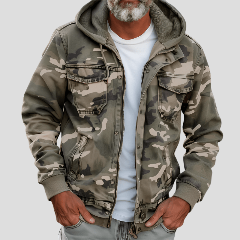 Men's Hoodie Camo Style Modern