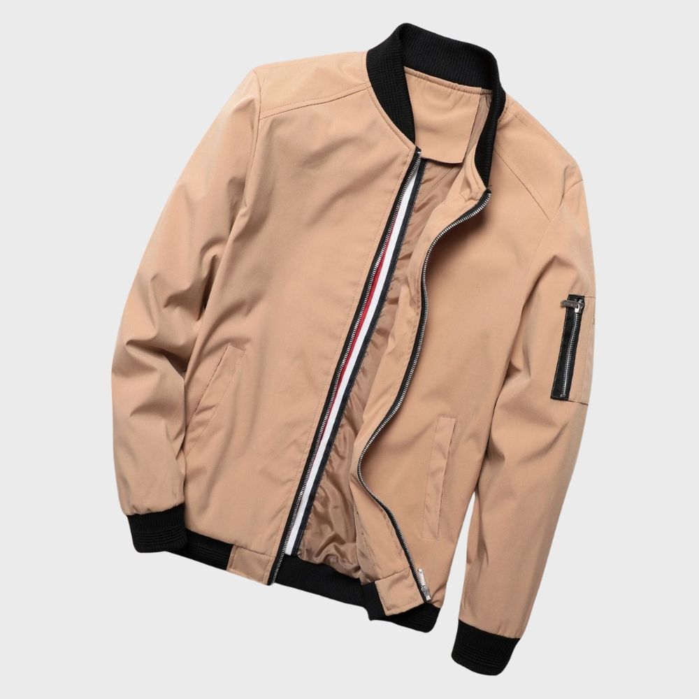 Men's Bomber Jacket Lightweight Water-Repellent Sporty