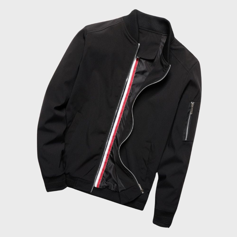 Men's Bomber Jacket Lightweight Water-Repellent Sporty