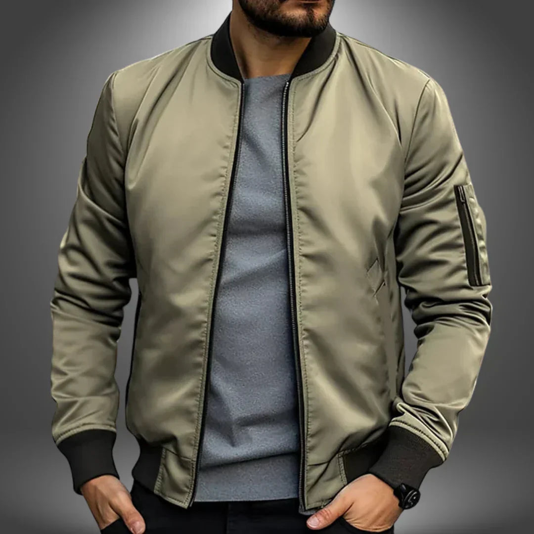 Men's Lightweight Bomber Jacket - Casual Sports Windbreaker