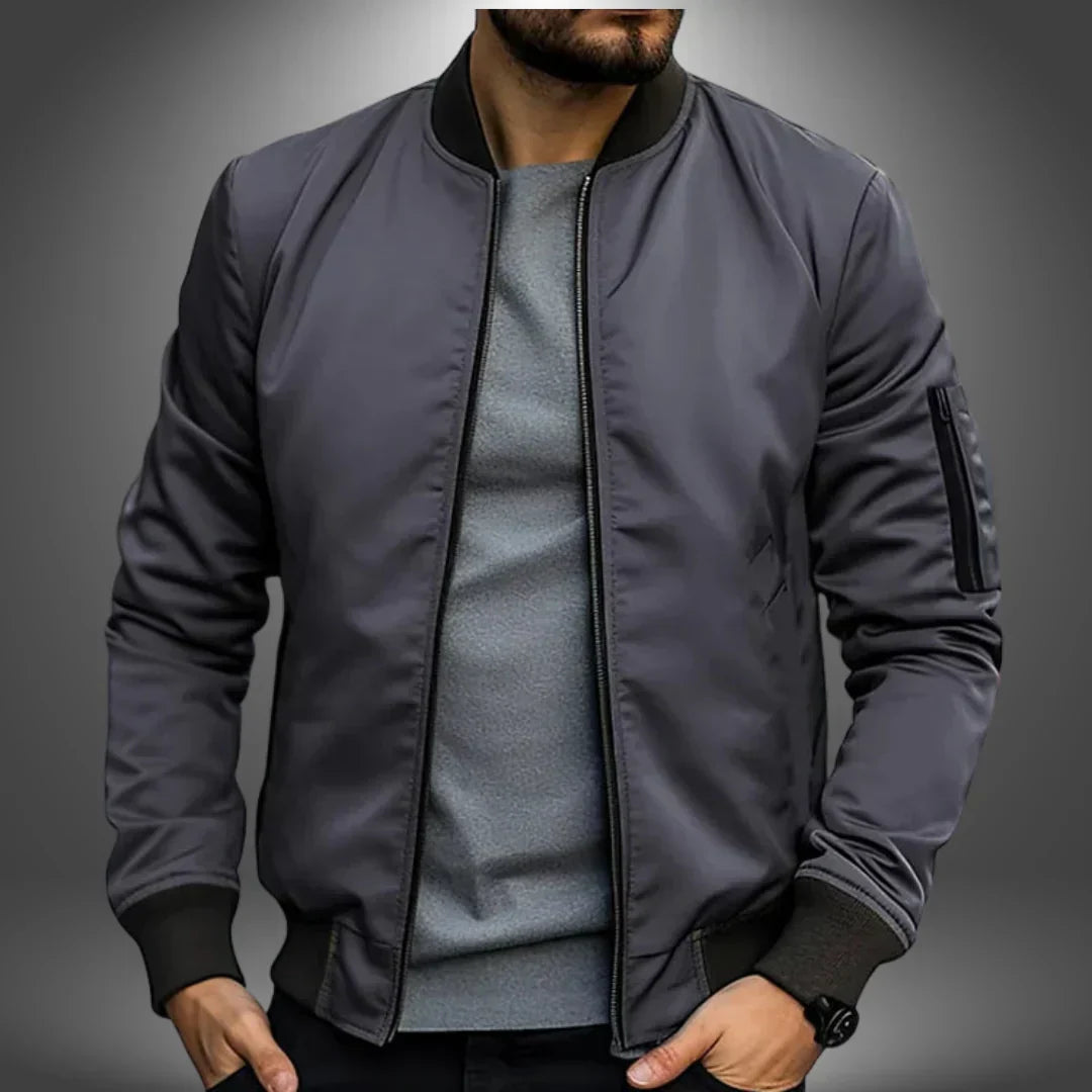 Men's Lightweight Bomber Jacket - Casual Sports Windbreaker