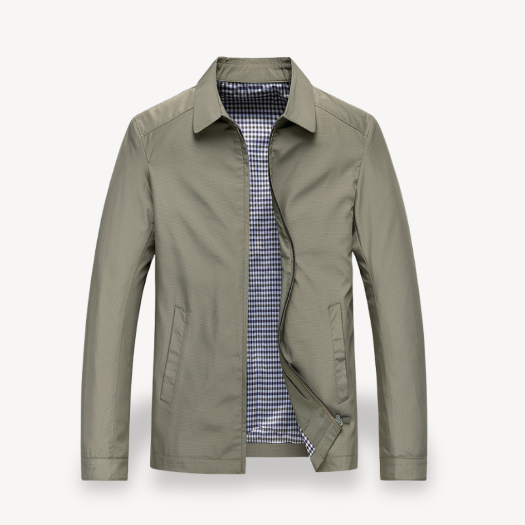 Men's Lightweight Cotton Plaid Summer Jacket
