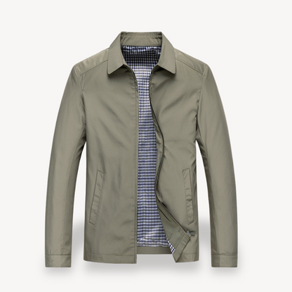 Men's Lightweight Cotton Plaid Summer Jacket