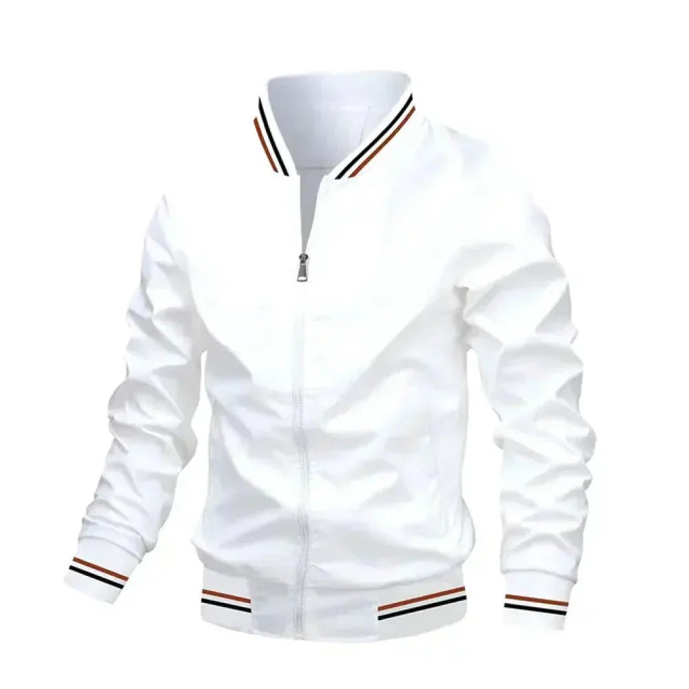 Herren Sommerjacke Leicht Gestreift
