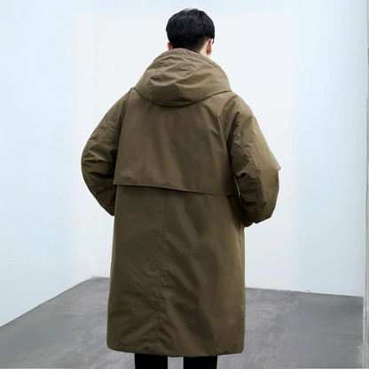 Herren Parka Winter Mantel Abnehmbare Kapuze - IdealeKleiden