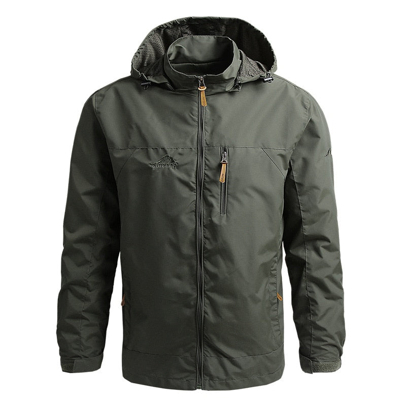 Herren Outdoor-Jacke Wasserdicht Kapuze