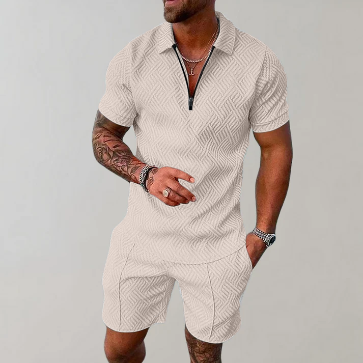 Men's Sports Set, 2-piece Polo and Shorts
