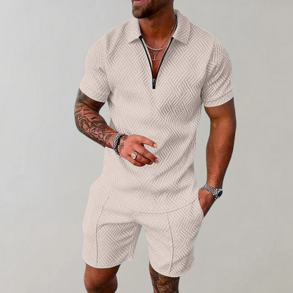 Men's Sports Set, 2-piece Polo and Shorts