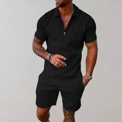 Herren Sport Set, 2-teilig Polo und Shorts - IdealeKleiden