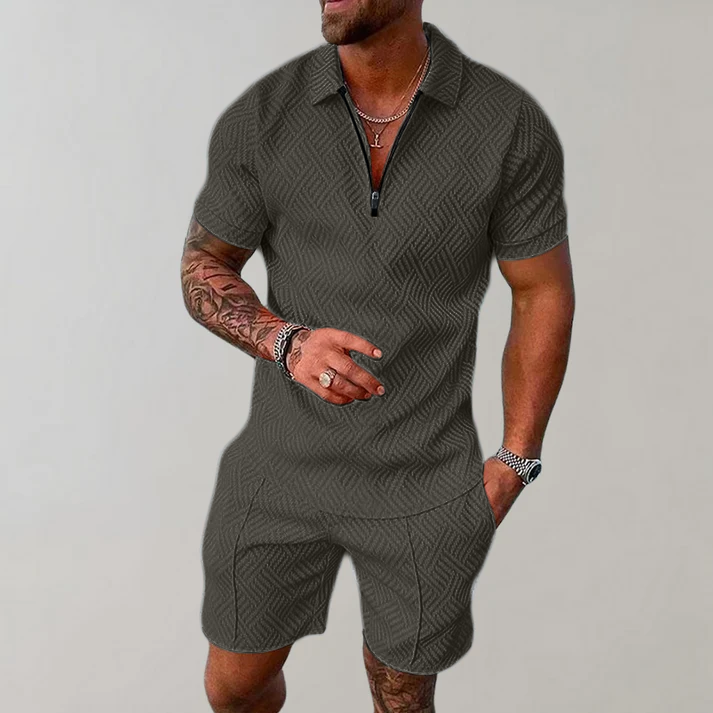 Men's Sports Set, 2-piece Polo and Shorts