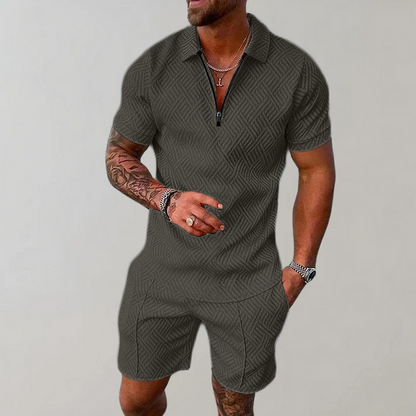 Men's Sports Set, 2-piece Polo and Shorts