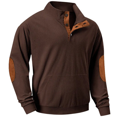 Stylischer Herren Pullover Stehkragen