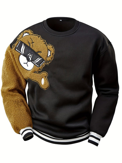 Men's Sweatshirt Cartoon Bear Funny Gift