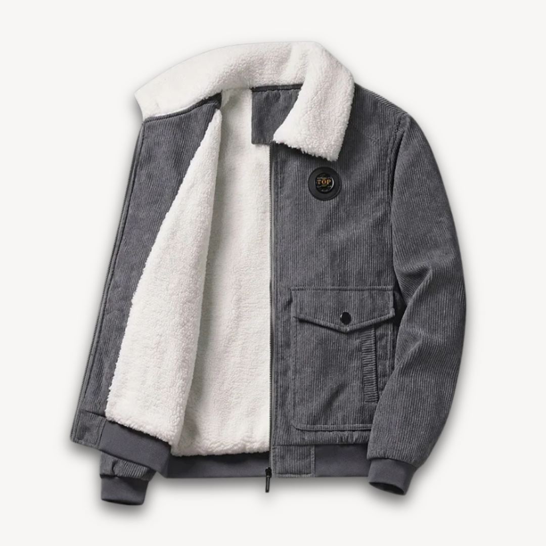 Men's Warm Winter Jacket Sherpa Fleece
