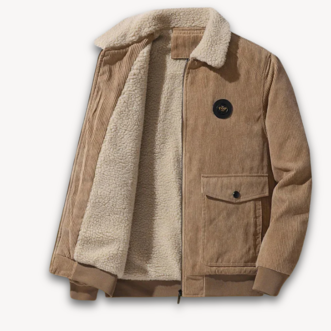 Men's Warm Winter Jacket Sherpa Fleece