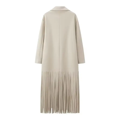 Stylischer Quasten-Mantel Damen - IdealeKleiden