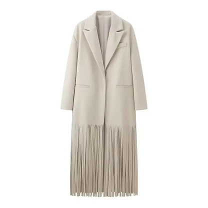 Stylish Women's Tassel Coat