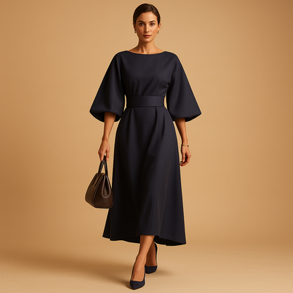 Women's Dress Elegant Design With Waist Belt