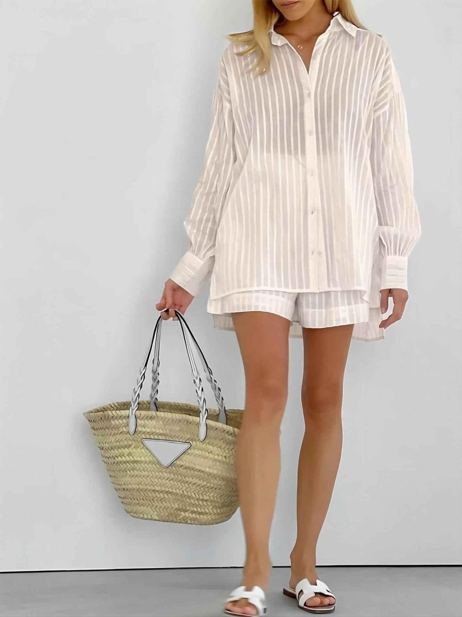 Summer Dress Stripes Pastel Colors