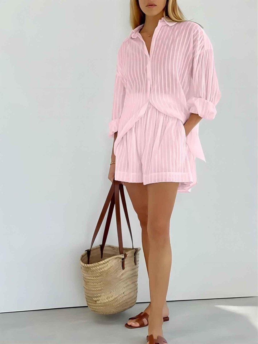 Summer Dress Stripes Pastel Colors