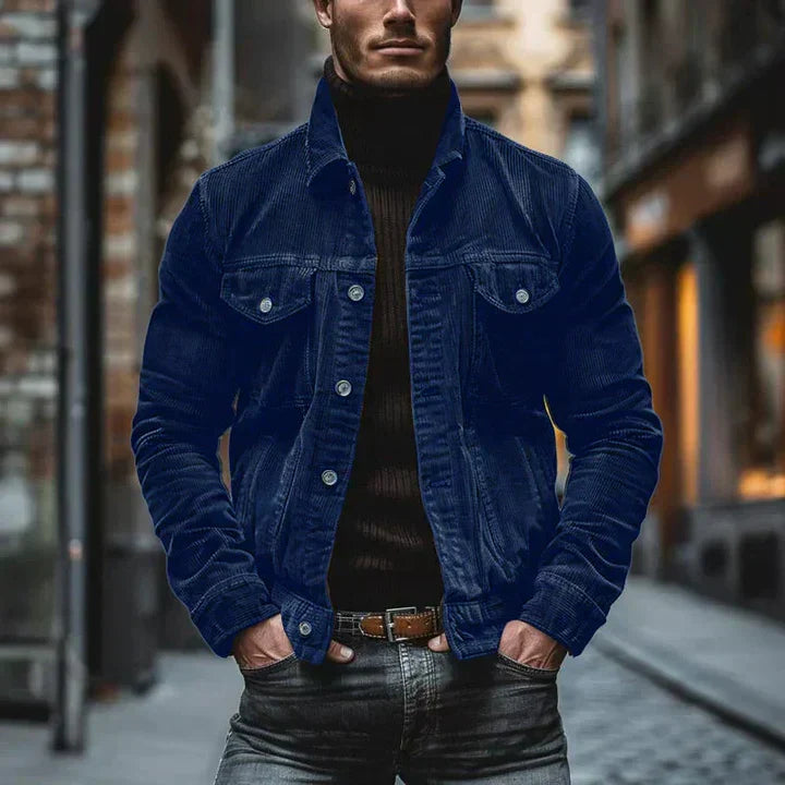 Men's Leather Jacket Retro Classic Style