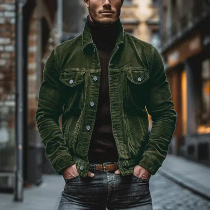Men's Leather Jacket Retro Classic Style