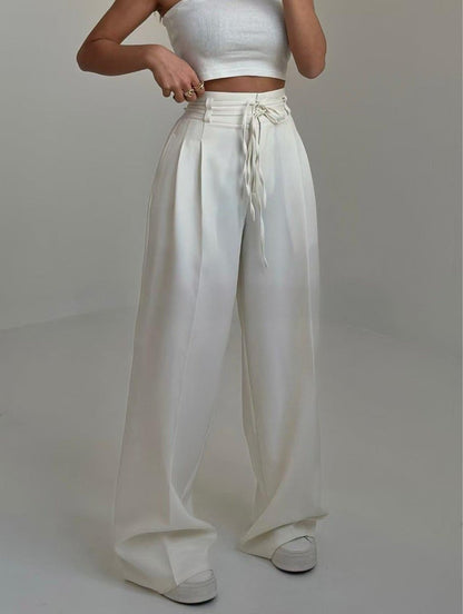 Women's High-Waist Elegant Wide Leg Trousers