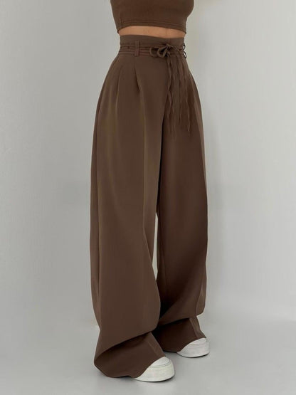 Women's High-Waist Elegant Wide Leg Trousers