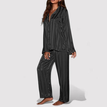 Girls' Pajama Set Striped Design