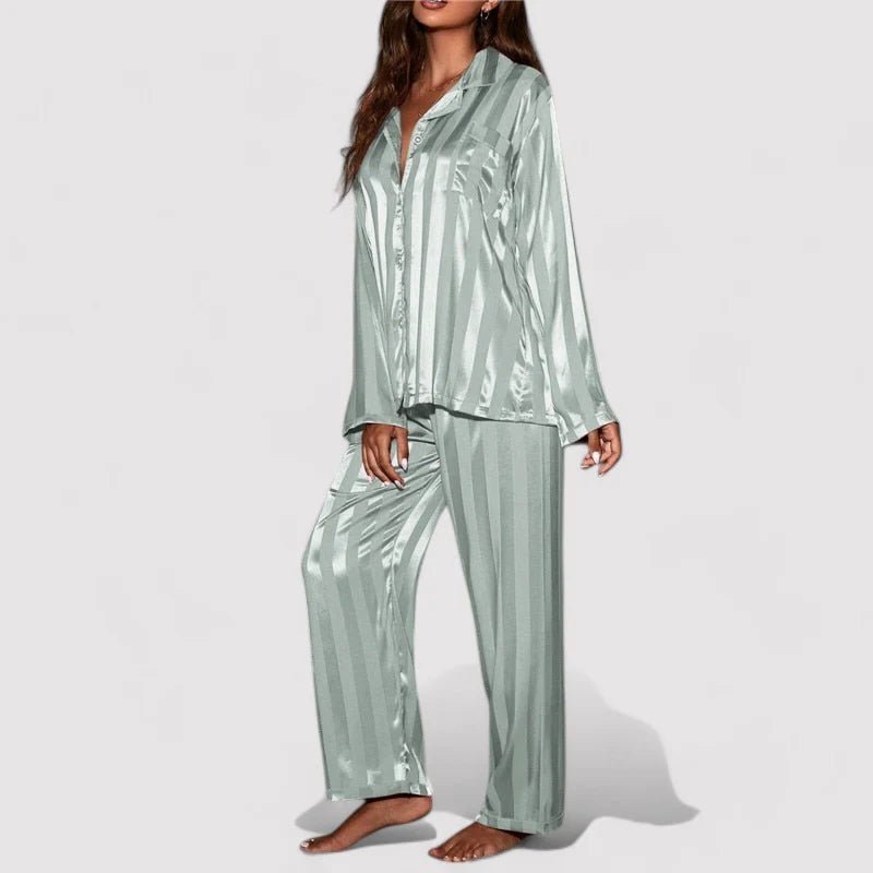 Girls' Pajama Set Striped Design