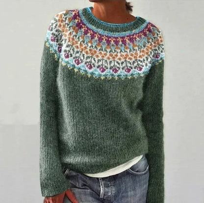 Bequemer Strickpullover Komfortabel Frauen