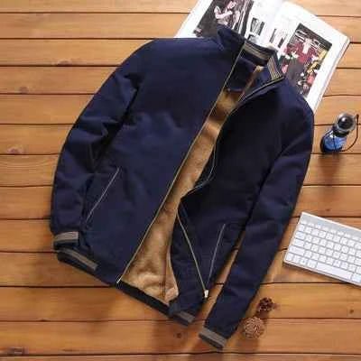 Men's Stylish Leather Bomber Jacket